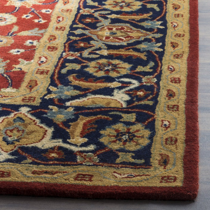 SAFAVIEH Royalty ROY256A Handmade Rust / Navy Rug Image 7