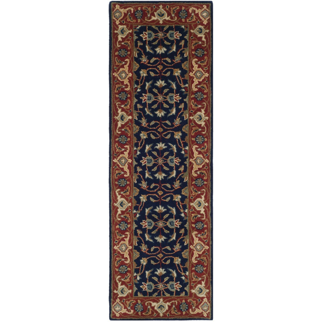 SAFAVIEH Royalty ROY257A Handmade Navy / Rust Rug Image 1