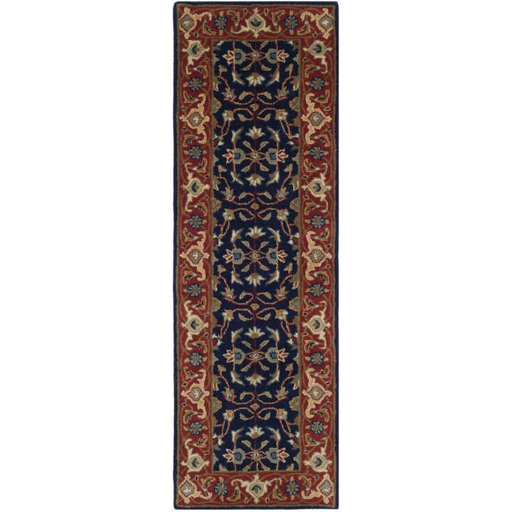 SAFAVIEH Royalty ROY257A Handmade Navy / Rust Rug Image 1