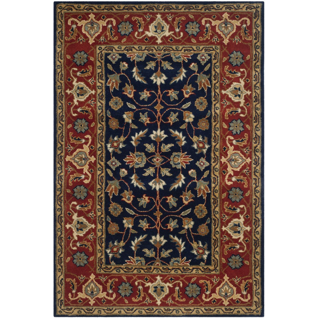 SAFAVIEH Royalty ROY257A Handmade Navy / Rust Rug Image 1