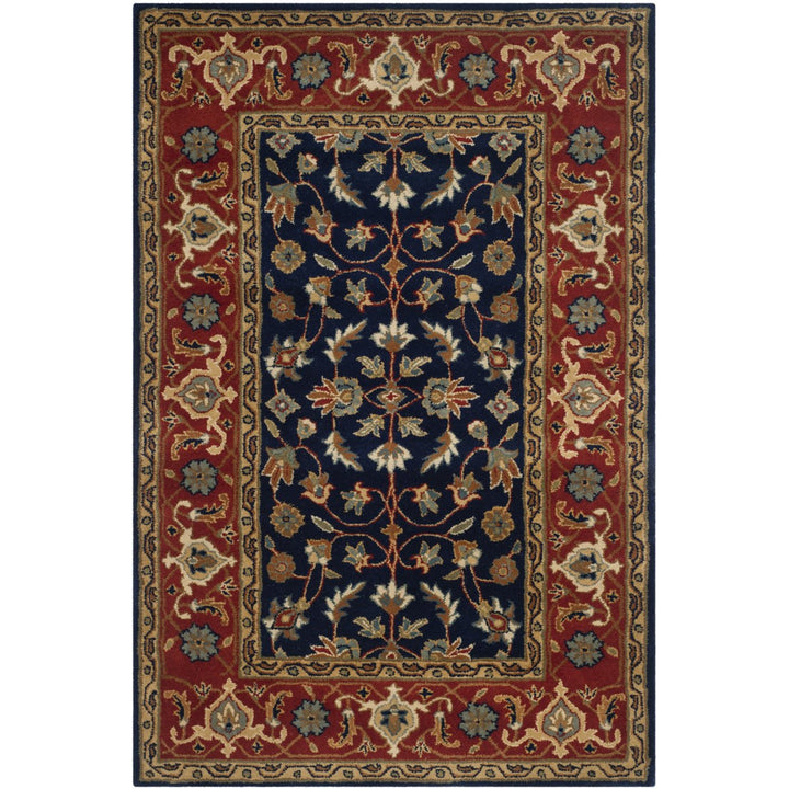 SAFAVIEH Royalty ROY257A Handmade Navy / Rust Rug Image 1