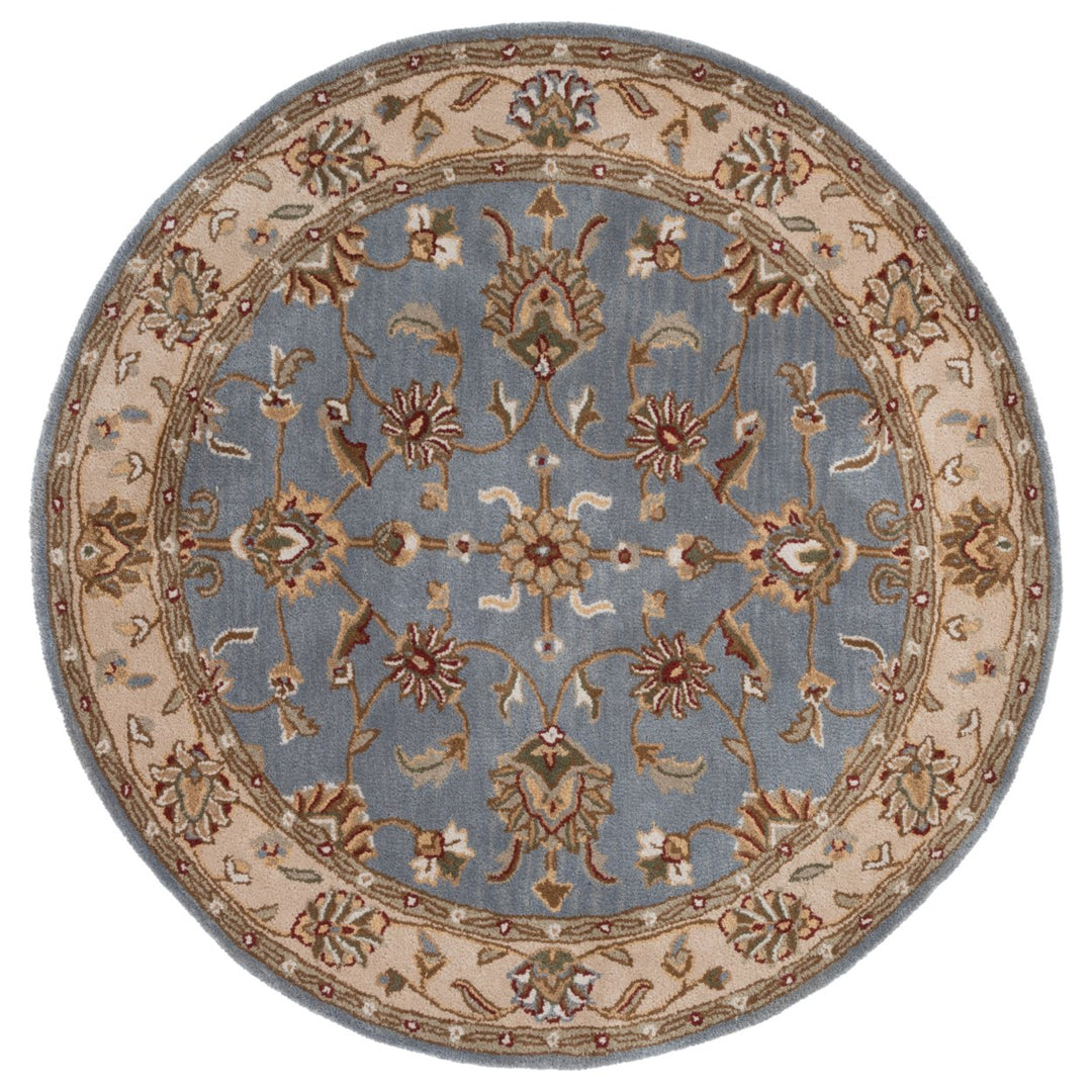 SAFAVIEH Royalty ROY343B Handmade Blue / Beige Rug Image 1