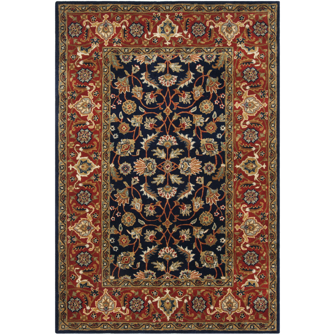 SAFAVIEH Royalty ROY257A Handmade Navy / Rust Rug Image 11