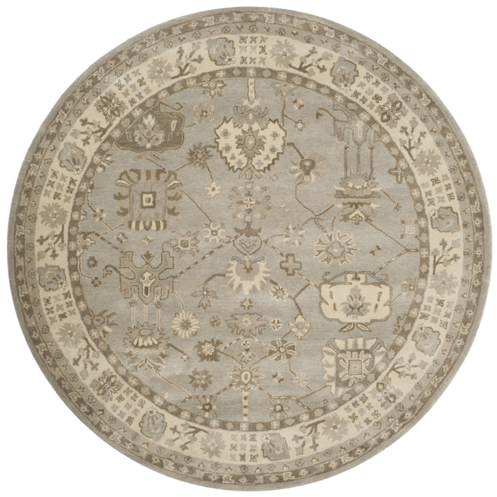 SAFAVIEH Royalty ROY633A Handmade Silver / Cream Rug Image 4