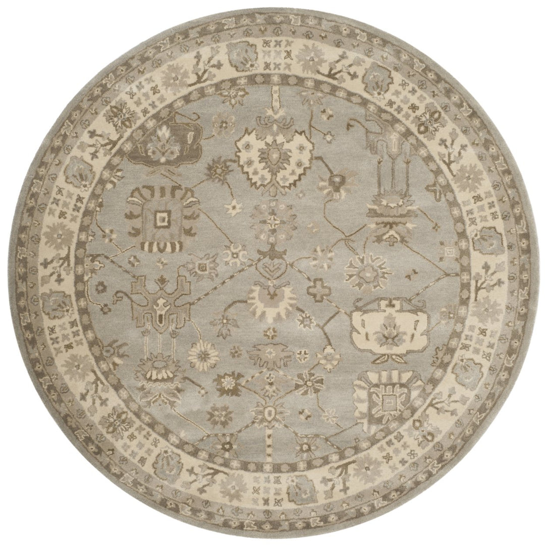 SAFAVIEH Royalty ROY633A Handmade Silver / Cream Rug Image 1