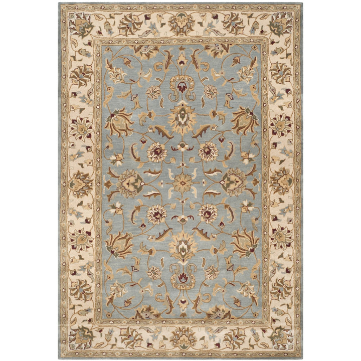 SAFAVIEH Royalty ROY343B Handmade Blue / Beige Rug Image 10