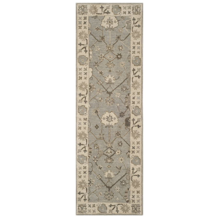 SAFAVIEH Royalty ROY633A Handmade Silver / Cream Rug Image 5