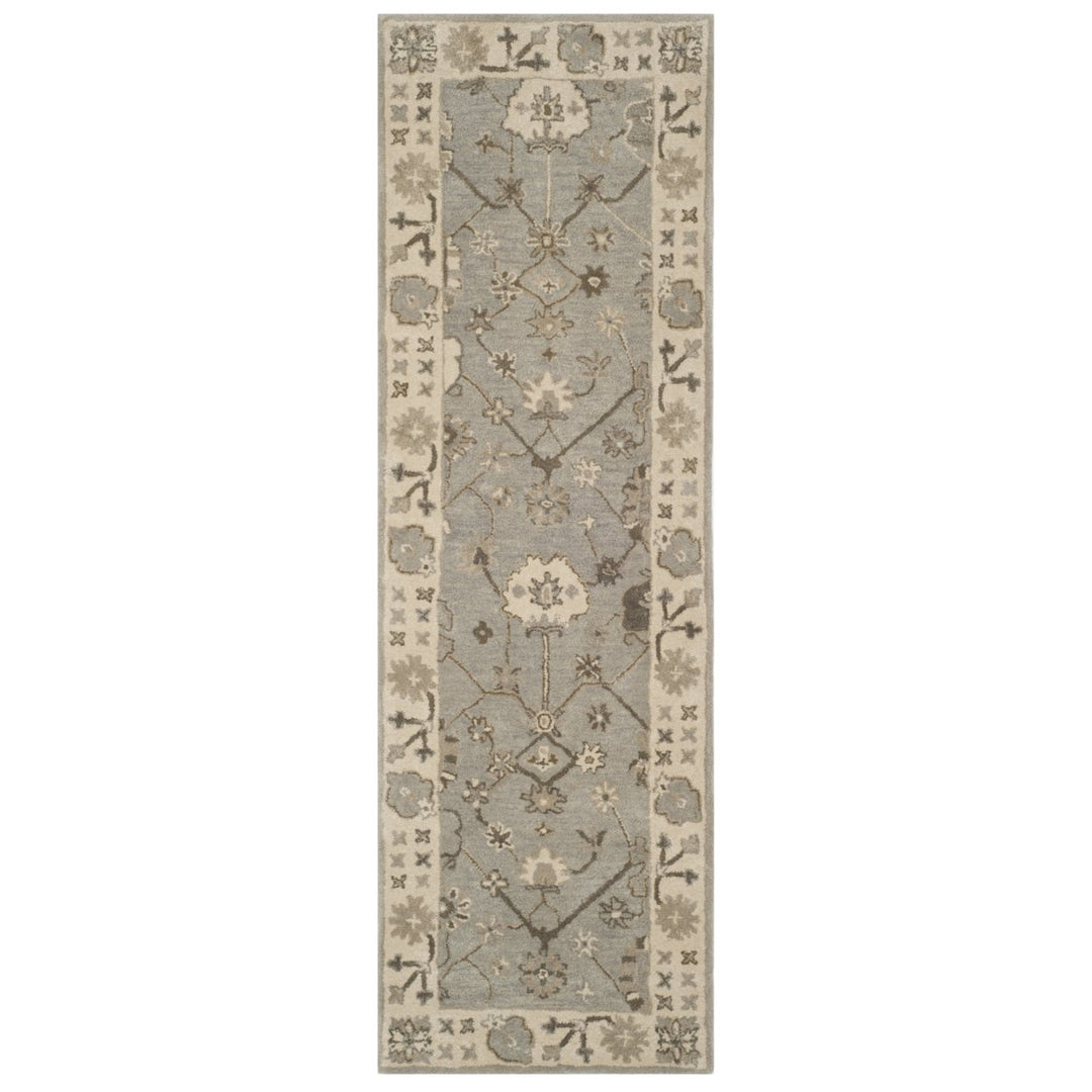 SAFAVIEH Royalty ROY633A Handmade Silver / Cream Rug Image 1