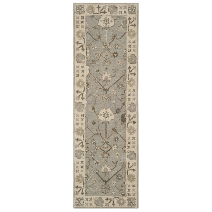 SAFAVIEH Royalty ROY633A Handmade Silver / Cream Rug Image 1