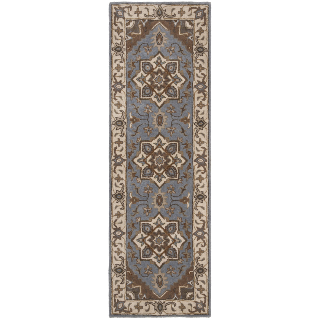 SAFAVIEH Royalty ROY700M Handmade Light Blue / Beige Rug Image 4