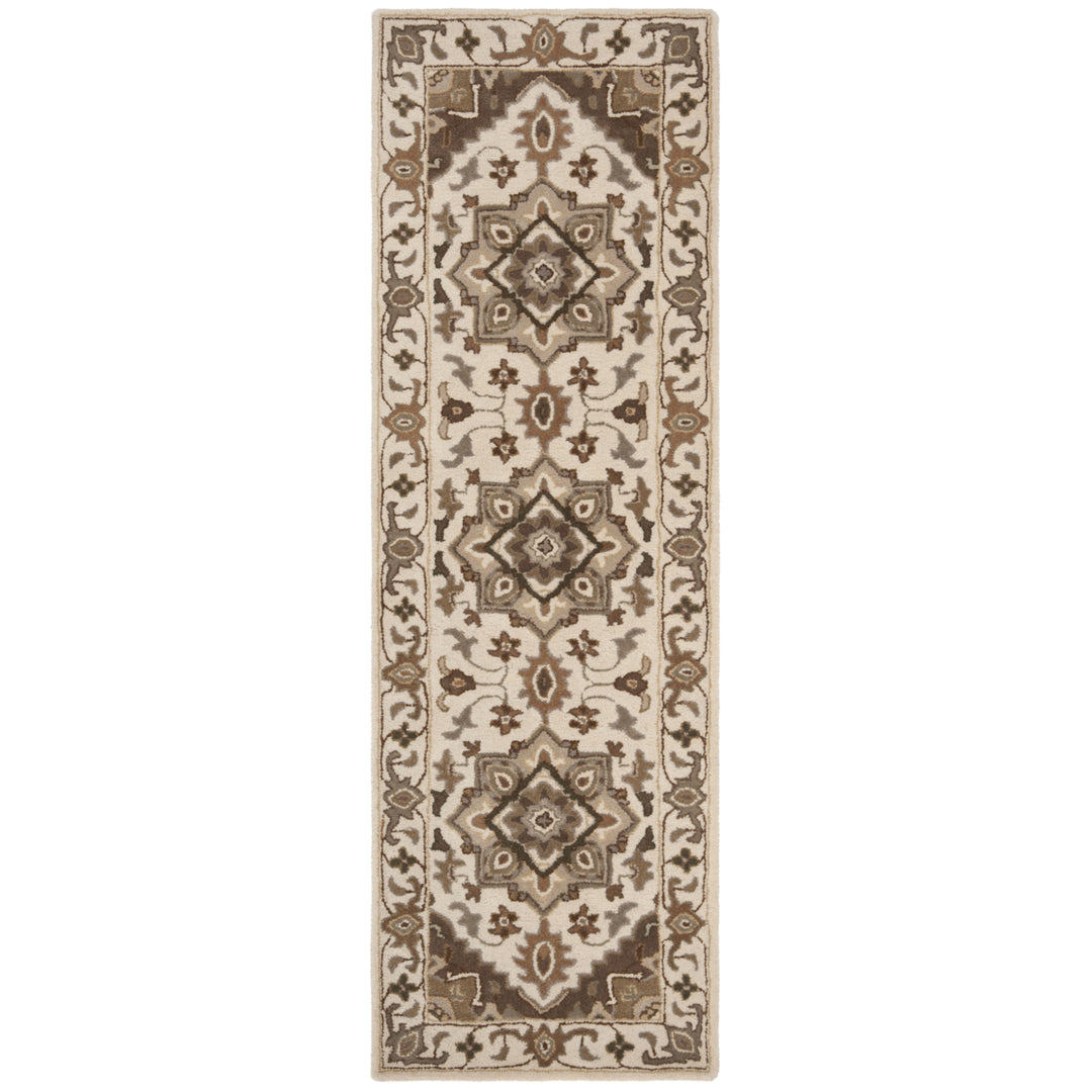 SAFAVIEH Royalty ROY700B Handmade Beige / Sage Rug Image 5