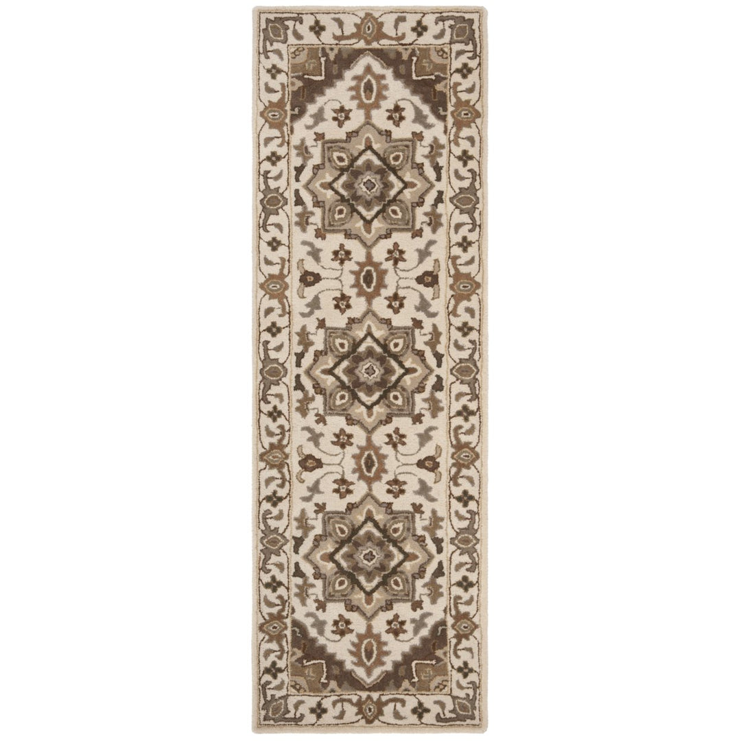 SAFAVIEH Royalty ROY700B Handmade Beige / Sage Rug Image 1