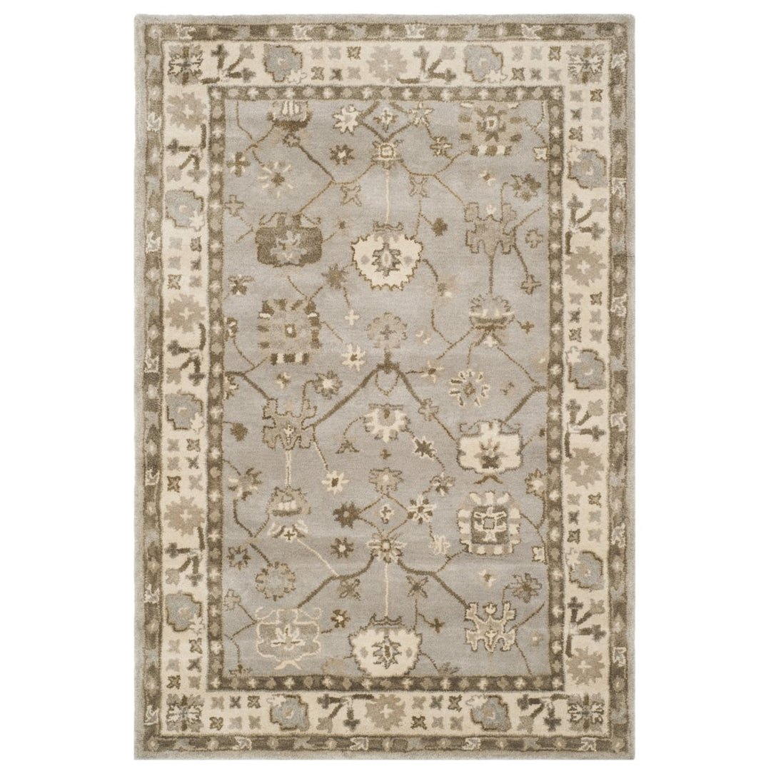 SAFAVIEH Royalty ROY633A Handmade Silver / Cream Rug Image 1