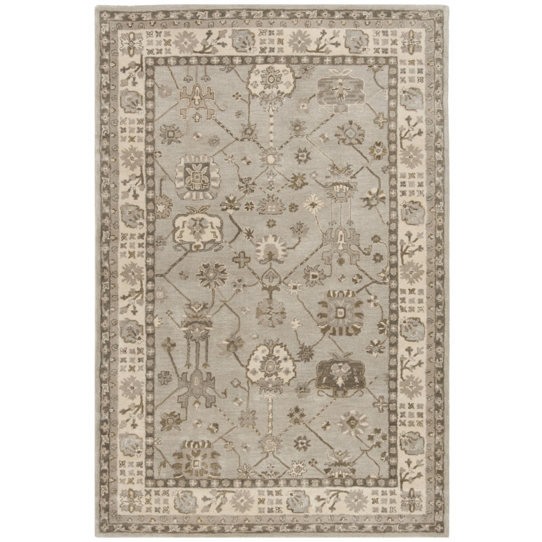 SAFAVIEH Royalty ROY633A Handmade Silver / Cream Rug Image 11