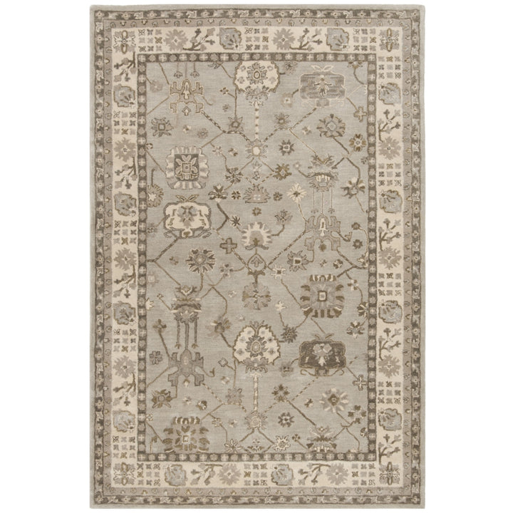 SAFAVIEH Royalty ROY633A Handmade Silver / Cream Rug Image 11