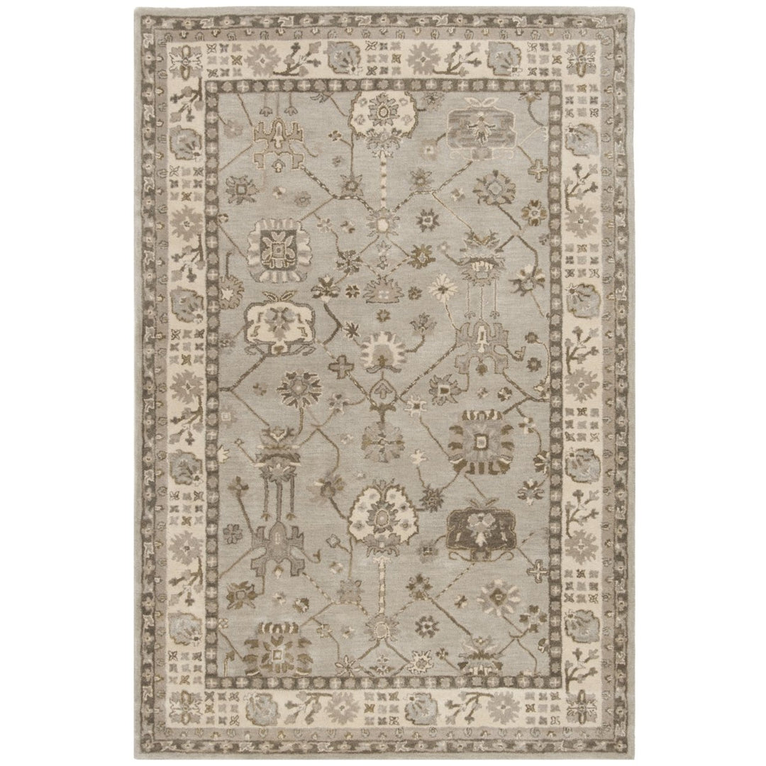 SAFAVIEH Royalty ROY633A Handmade Silver / Cream Rug Image 1