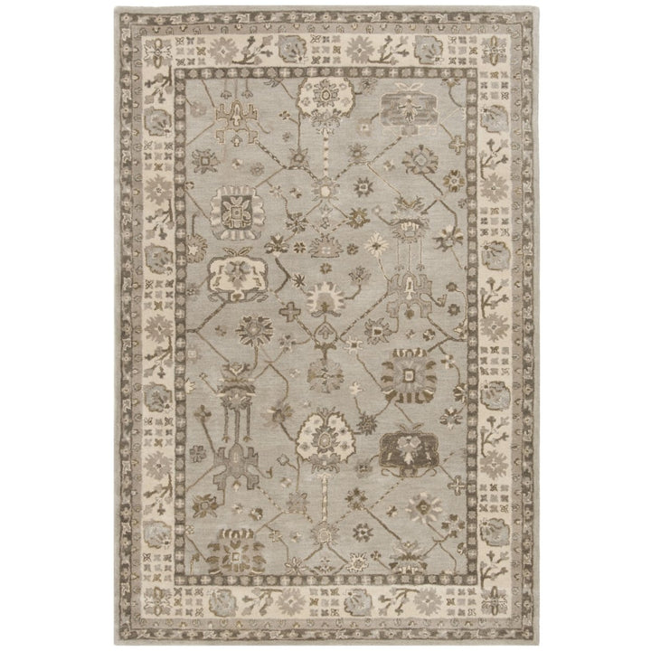 SAFAVIEH Royalty ROY633A Handmade Silver / Cream Rug Image 1