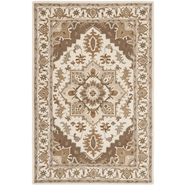 SAFAVIEH Royalty ROY700B Handmade Beige / Sage Rug Image 10