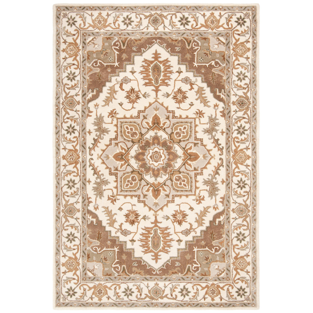 SAFAVIEH Royalty ROY700B Handmade Beige / Sage Rug Image 11