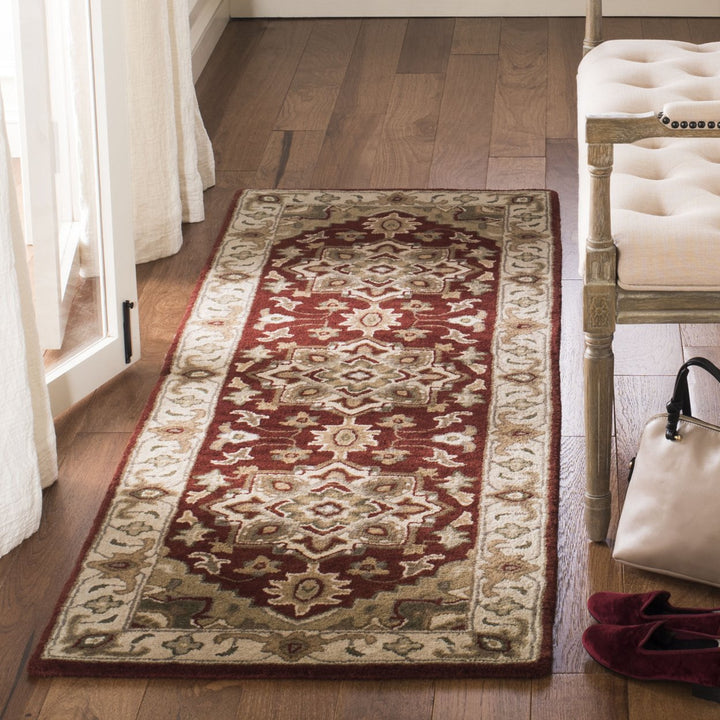 SAFAVIEH Royalty ROY700Q Handmade Red / Beige Rug Image 3