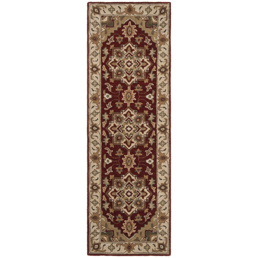 SAFAVIEH Royalty ROY700Q Handmade Red / Beige Rug Image 4