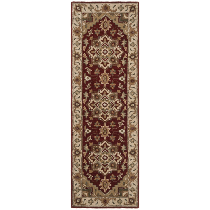 SAFAVIEH Royalty ROY700Q Handmade Red / Beige Rug Image 4