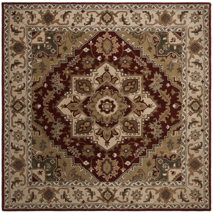 SAFAVIEH Royalty ROY700Q Handmade Red / Beige Rug Image 5