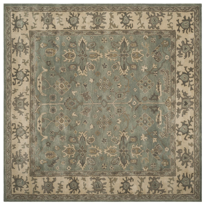 SAFAVIEH Royalty ROY721A Handmade Slate / Cream Rug Image 1