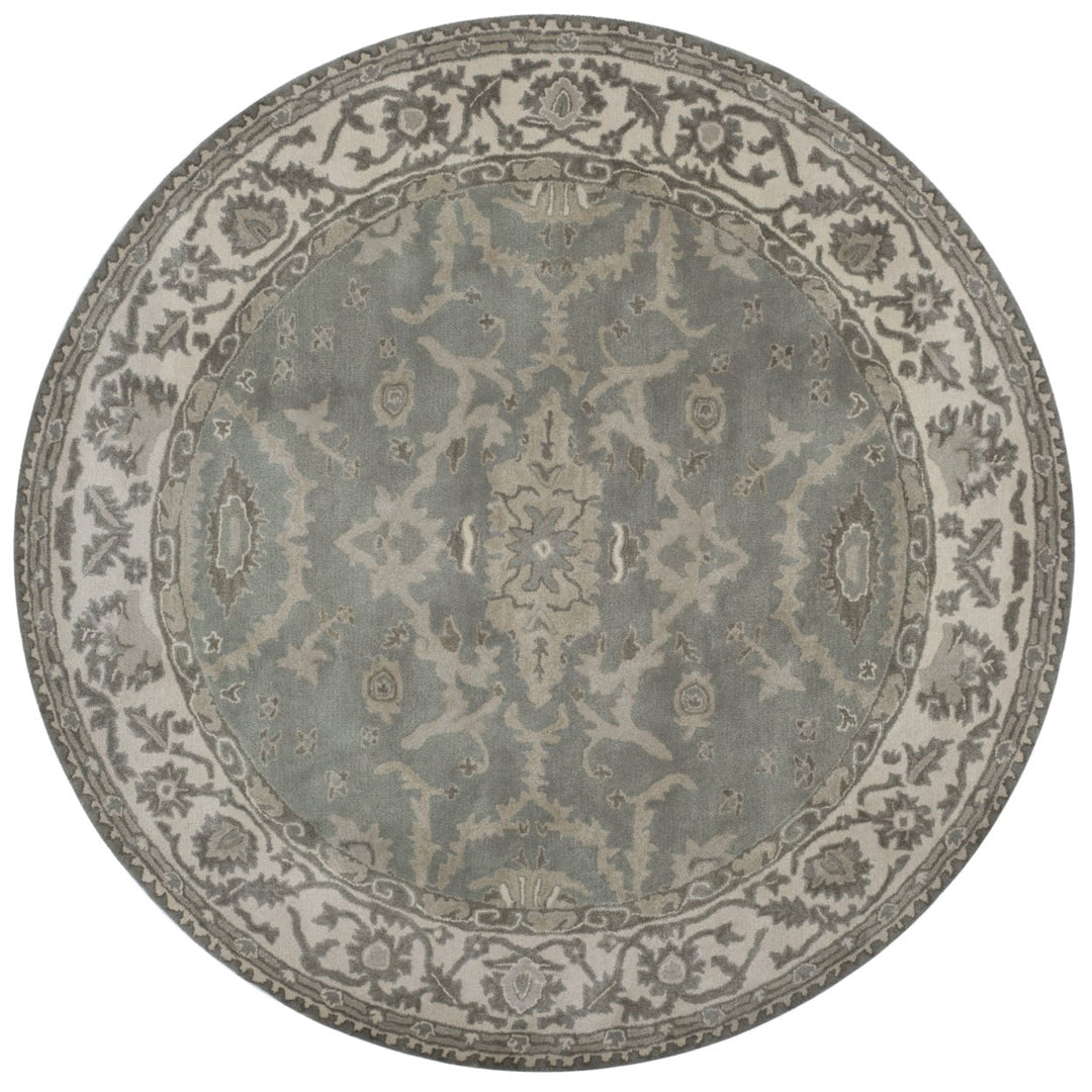 SAFAVIEH Royalty ROY993A Handmade Grey / Cream Rug Image 1