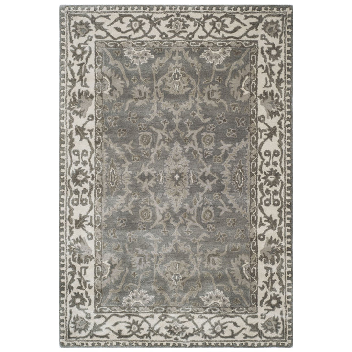 SAFAVIEH Royalty ROY993A Handmade Grey / Cream Rug Image 1