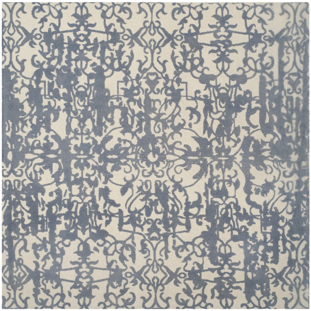 SAFAVIEH Restoration Vintage RVT101A Ivory / Blue Rug Image 6