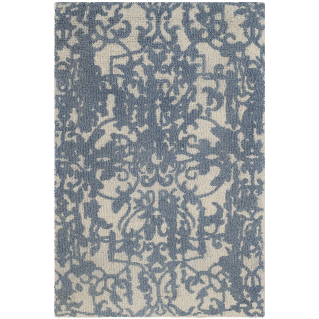 SAFAVIEH Restoration Vintage RVT101A Ivory / Blue Rug Image 8