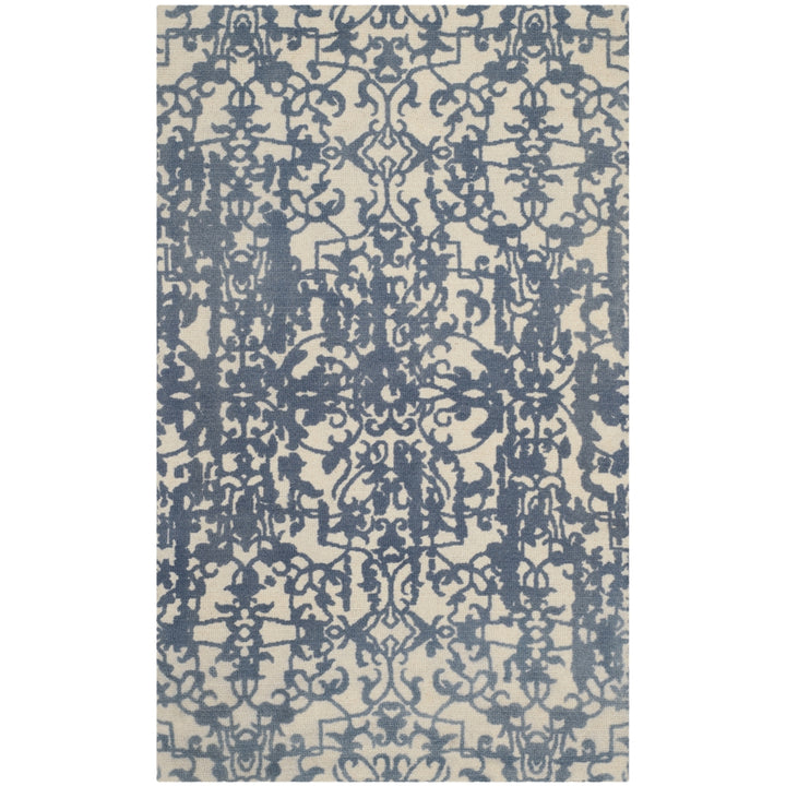 SAFAVIEH Restoration Vintage RVT101A Ivory / Blue Rug Image 9