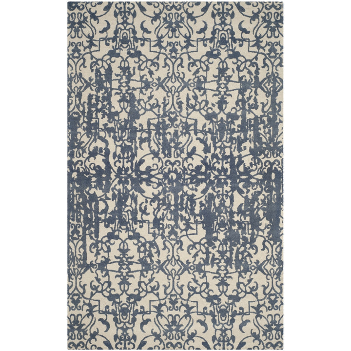 SAFAVIEH Restoration Vintage RVT101A Ivory / Blue Rug Image 10