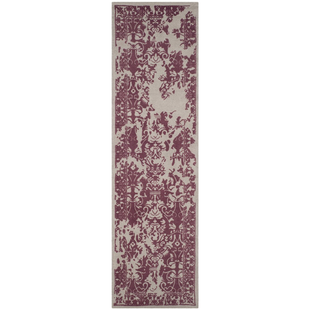 SAFAVIEH Restoration Vintage RVT103J Silver / Purple Rug Image 1