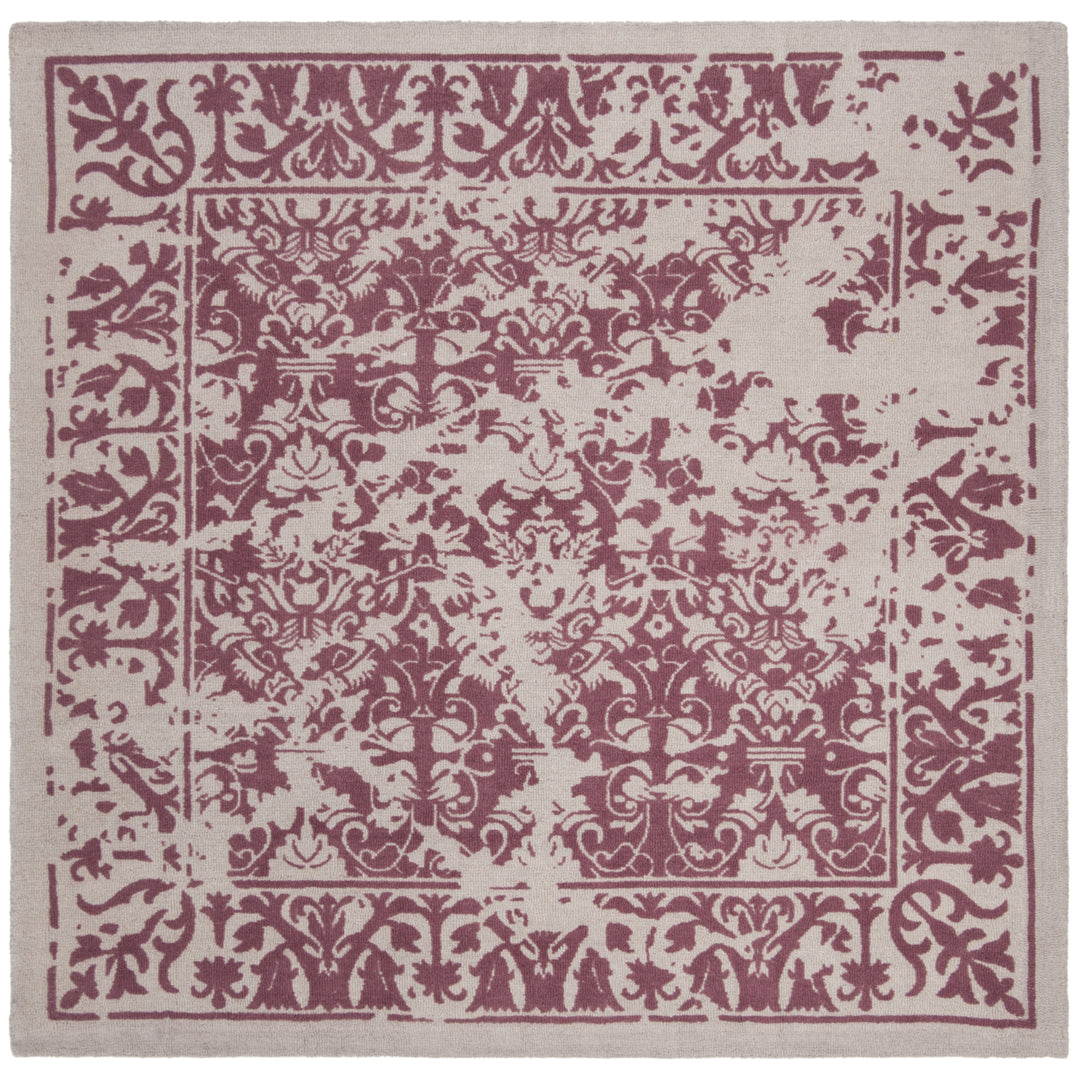 SAFAVIEH Restoration Vintage RVT103J Silver / Purple Rug Image 6