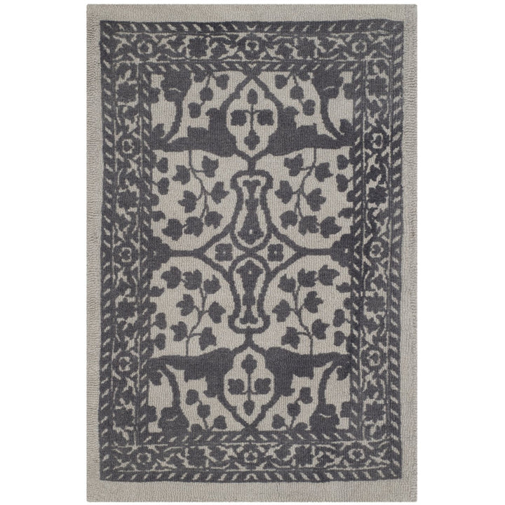 SAFAVIEH Restoration Vintage RVT102H Silver / Grey Rug Image 1