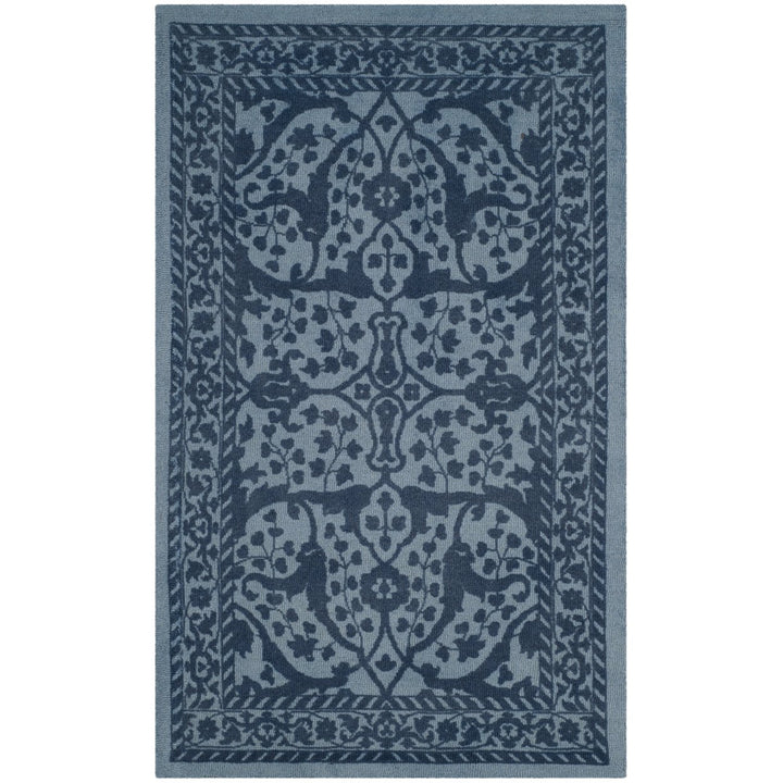 SAFAVIEH Restoration Vintage RVT102E Blue / Dark Blue Rug Image 1