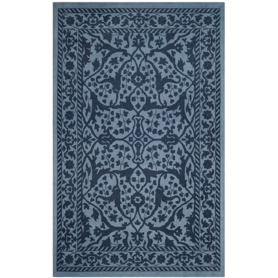 SAFAVIEH Restoration Vintage RVT102E Blue / Dark Blue Rug Image 1