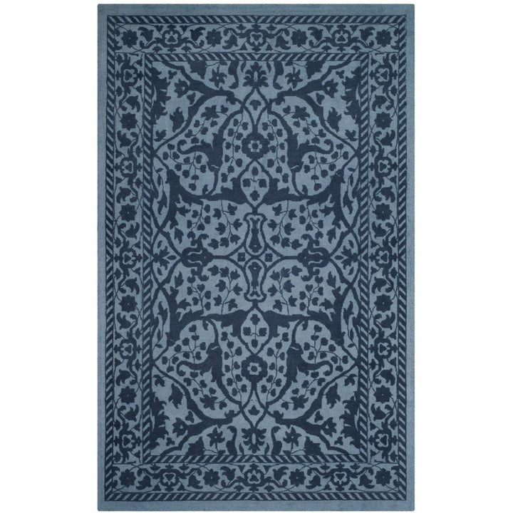 SAFAVIEH Restoration Vintage RVT102E Blue / Dark Blue Rug Image 1