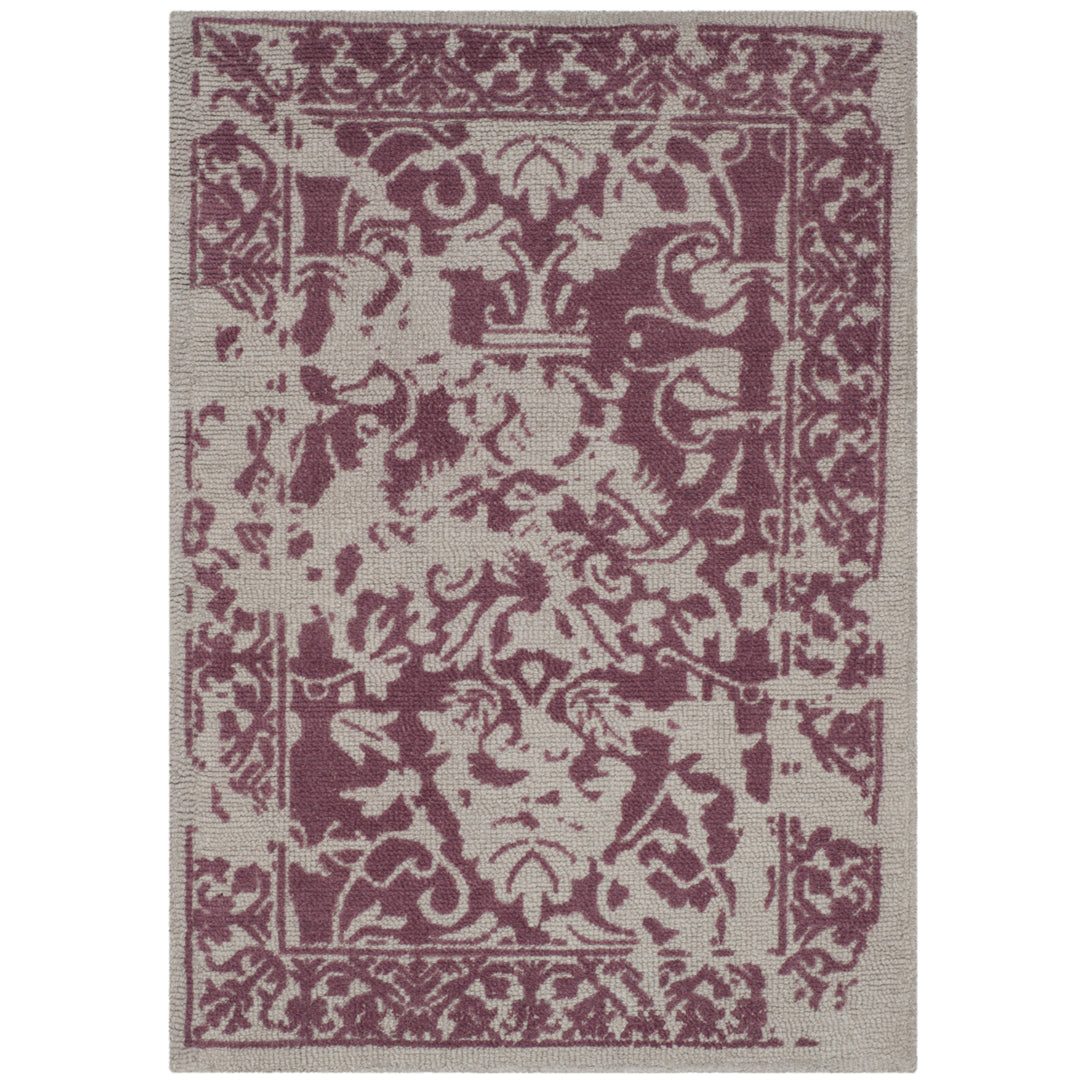 SAFAVIEH Restoration Vintage RVT103J Silver / Purple Rug Image 8