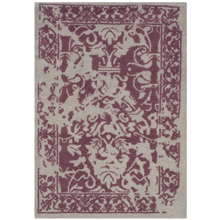 SAFAVIEH Restoration Vintage RVT103J Silver / Purple Rug Image 1