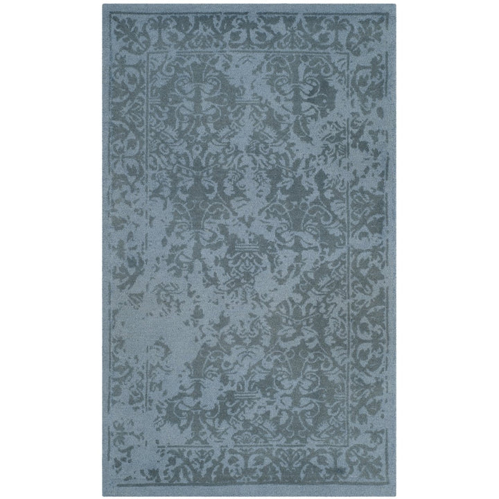 SAFAVIEH Restoration Vintage RVT103G Handmade Blue Rug Image 1