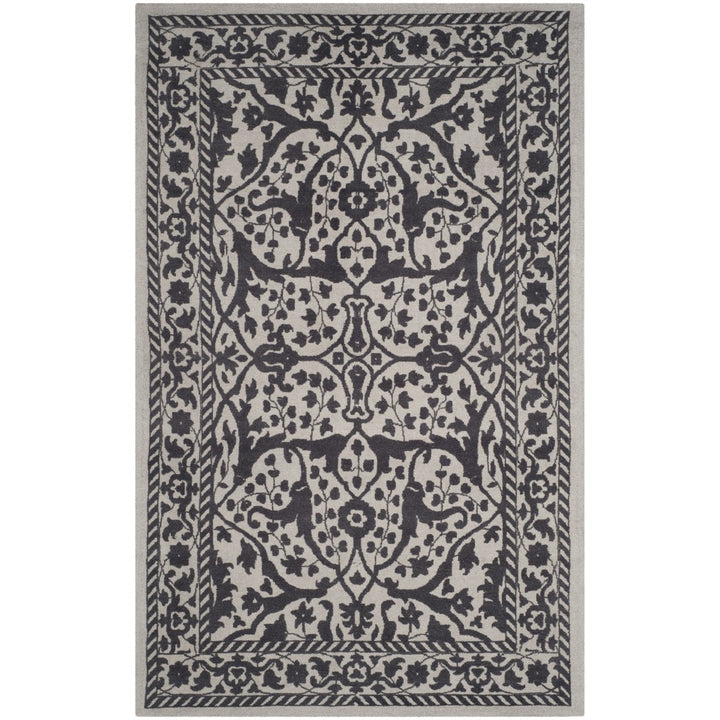 SAFAVIEH Restoration Vintage RVT102H Silver / Grey Rug Image 1