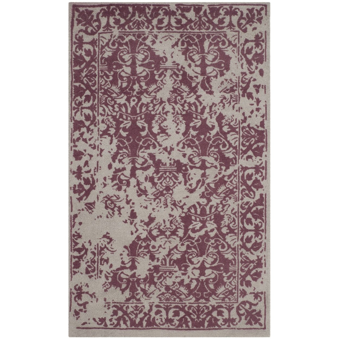 SAFAVIEH Restoration Vintage RVT103J Silver / Purple Rug Image 1