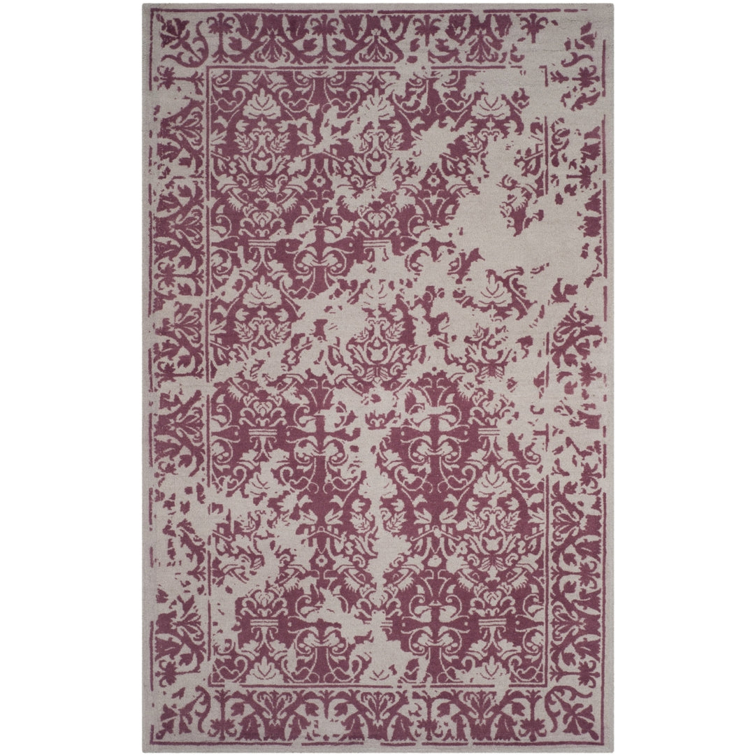 SAFAVIEH Restoration Vintage RVT103J Silver / Purple Rug Image 10