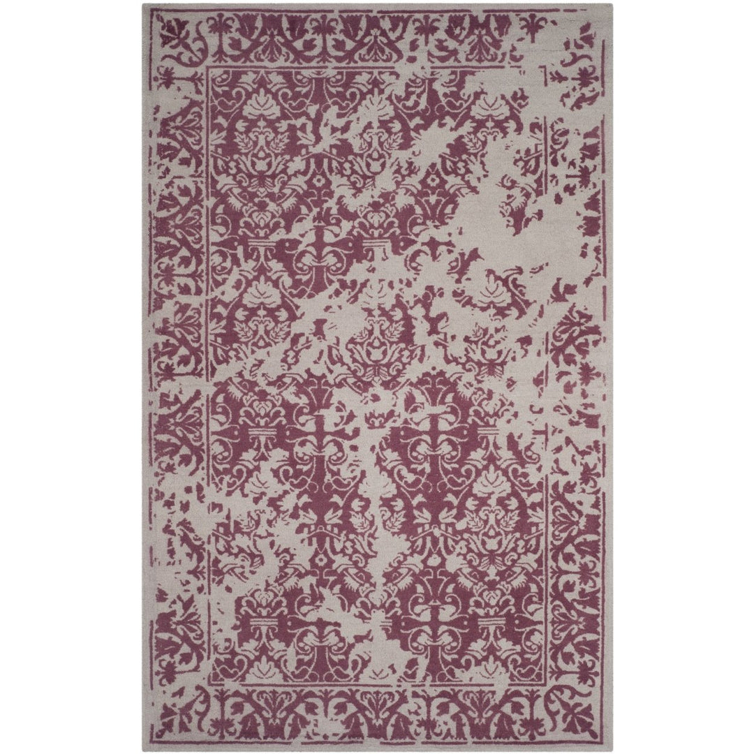 SAFAVIEH Restoration Vintage RVT103J Silver / Purple Rug Image 1