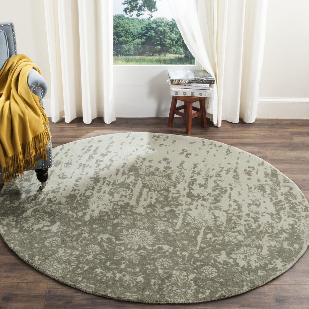 SAFAVIEH Restoration Vintage RVT104D Light Sage / Grey Rug Image 2