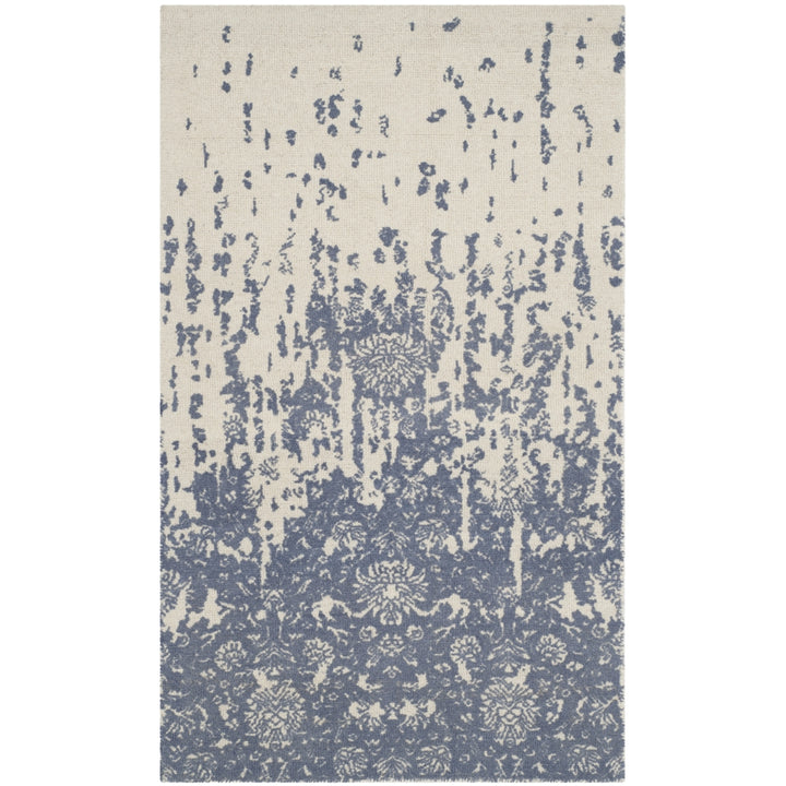 SAFAVIEH Restoration Vintage RVT104A Ivory / Blue Rug Image 9