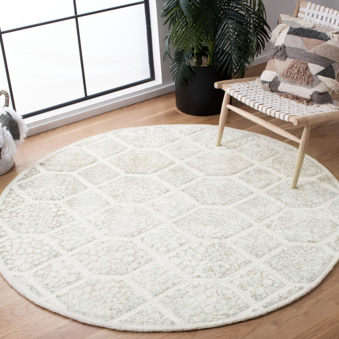 SAFAVIEH Restoration Vintage RVT117A Handmade Ivory Rug Image 2